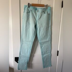 Aeropostale Women's Aqua Skinny Jeans